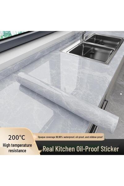 OEM Beige Marble Self-Adhesive Film 60X300cm for Furniture