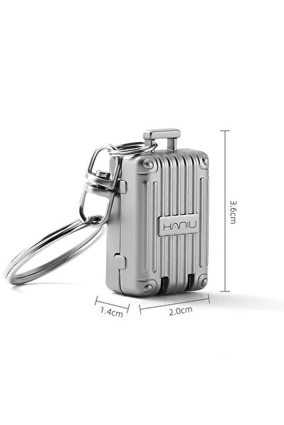 Choice L Gray Exquisite Luggage Keychain Foldable Nail Cutter Stainless Steel...