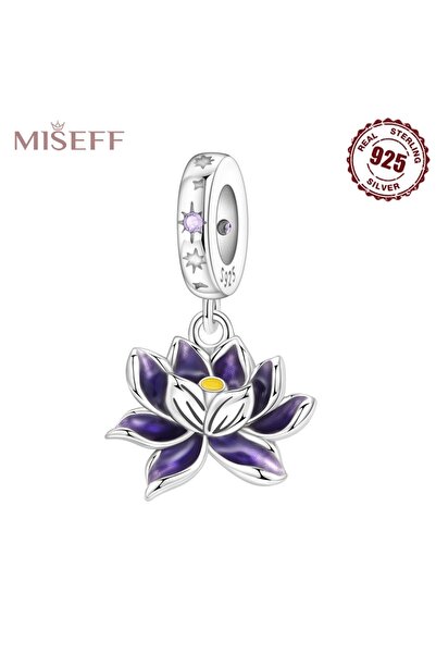 Choice1 OTC1499 MISEFF S925 Sterling Silver Charm Purple Flower Pendant Fit O...