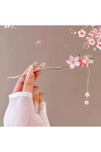 Choice4 إكسسوار شعر على الطراز الصيني الرومانسي مكون من قطعة واحدة من سبيكة ا...