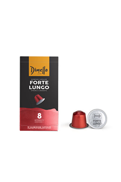 DİMELLO Κάψουλες Forte Lungo συμβατές με Μηχανή Nespresso - 10τεμ.