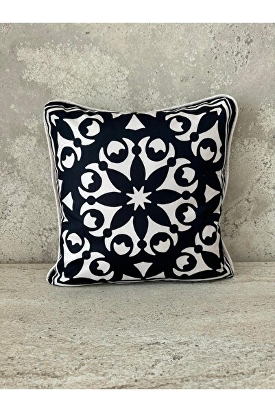 adenkahome Ottoman Series, Suede Piping Cushion Cover 43X43 cm (Double-Sided ...