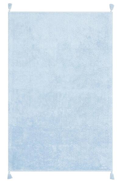 halinet Halı.Net Blue Modern Washable Non-Slip Living Room Carpet Eco-Cotton ...