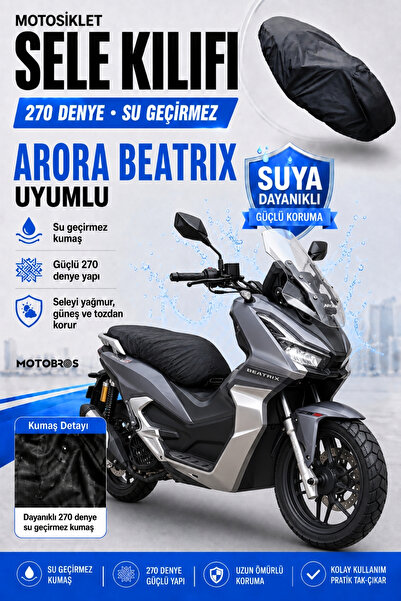 Motobros Husă pentru șa motocicletei ARORA BEATRİX compatibilă, impermeabilă,...