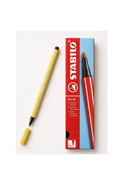 Stabilo Felt Tip Paint Marker 1 mm Mustard 68/67 Pack of 10