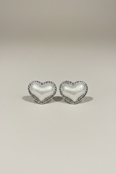LYRA Bags & Accessories Stainless Steel Heart Model Earrings Daily Minimal
