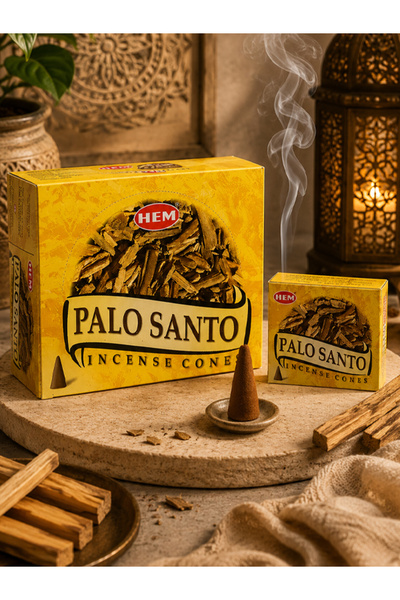 Hem Tütsü Palo Santo Konik Tütsü 120 Adet – Palo Santo Aromalı Konik Tütsü