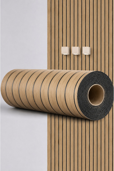 Visoli Decorative wallpaper for interior walls, dimensions: 3 m X 60 cm, Ligh...