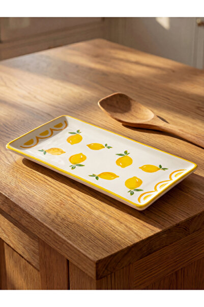LC Waikiki Lemon Printed Ceramic Serving Tray