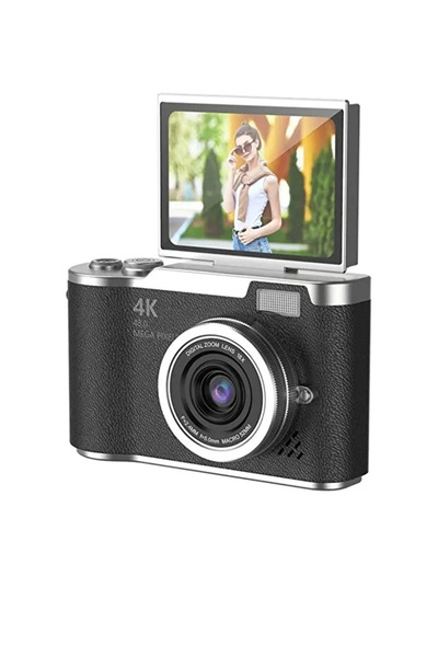 kozo-f Mini Kamera Dönen Ekran Flaşlı Selfie Video Vlog Kamerası Anahtarlık 1...