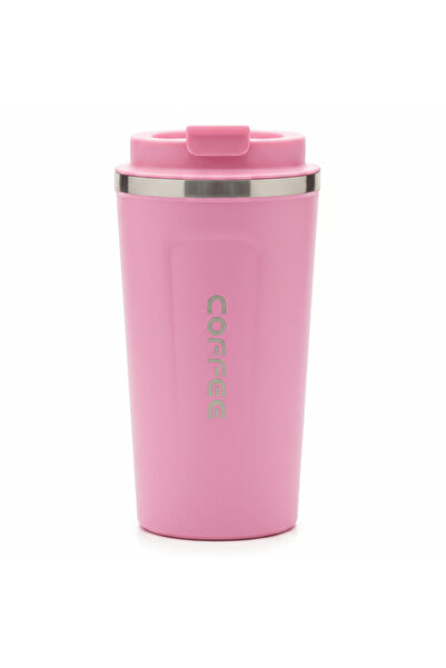 AKDC Premium Pink Metal Travel Coffee Mug for Hot & Cold Beverages – 510 ml