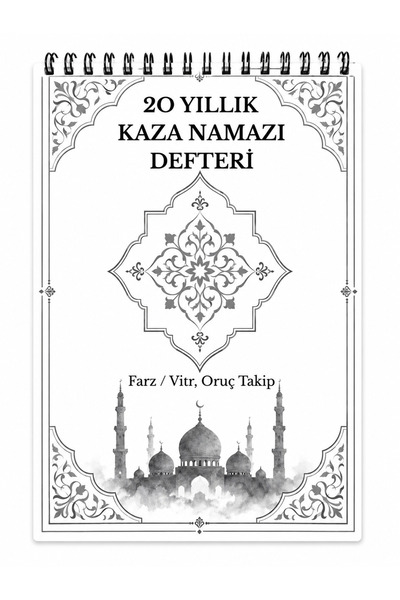 Kapudan 20 Yıllık Kaza Namazı Takip Çizelgesi Farz + Vitr Namazları / Oruç Ta...