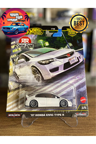 HOT WHEELS 07 HONDA CIVIC TYPE R - RONIN RUN II - PREMIUM - (1/64)