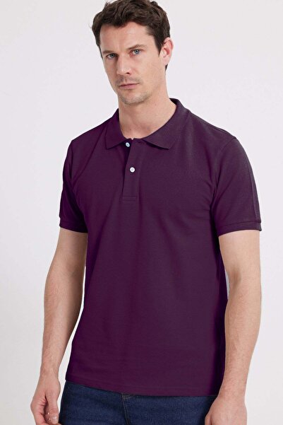 Tudors Tricou pentru bărbați, slim fit, 100% bumbac, cu mânecă scurtă, guler ...