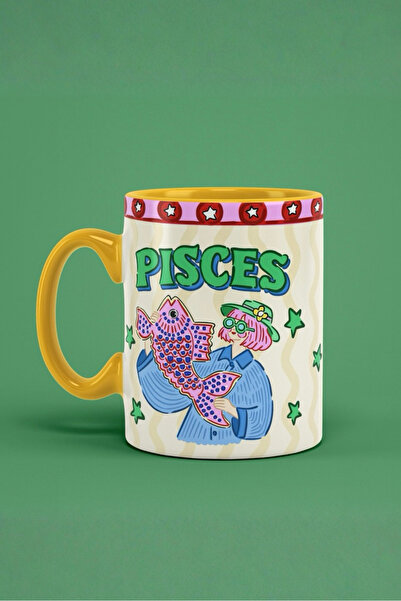 Hello Melody Design كوب هدية من سلسلة بورش "PISCES" - تصميم أصلي مطبوع رقميًا...