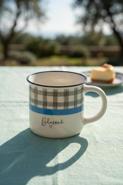 ACAR Lorenzo Porcelain Mug Blue - 355 ml