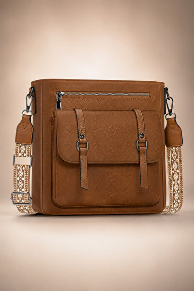 FASHION Premium Handmade Women’s Waterproof Leather Crossbody Bag with Adjust...