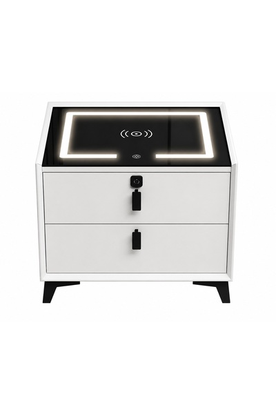 OEM Noptieră inteligentă cu LED, încărcare wireless, difuzor Bluetooth, – 2 s...