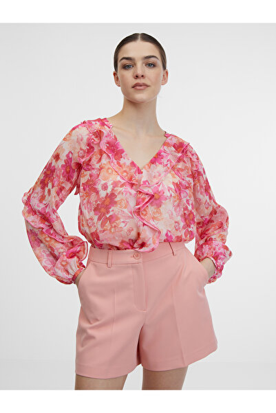 ORSAY Pink women's floral blouse