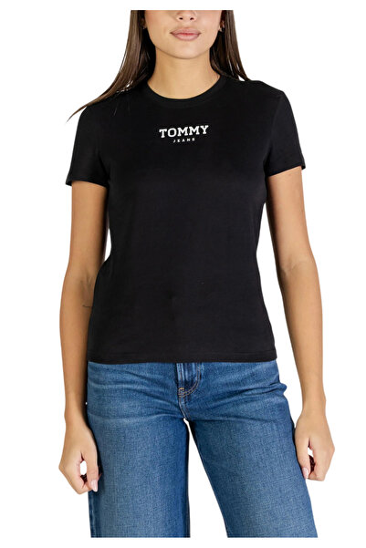 Tommy Hilfiger Γυναικείο T-shirt Μαύρο Tommy Jeans DW0DW21842-BDS