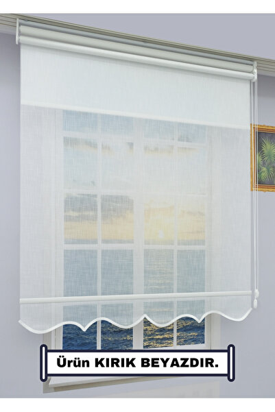 Double Mechanism TULLE+ROLLER BLIND Sunshade – Double System - 2 Curtains SINGLE PRODUCT!