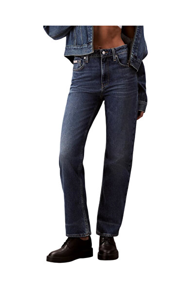 Calvin Klein Γυναικείο Straight Τζιν Navy Μπλε LV047D743G-YYG