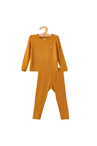 Anvi Baby - 2pc-Set - Bamboo Spandex Pyjama - Mustard_2Y