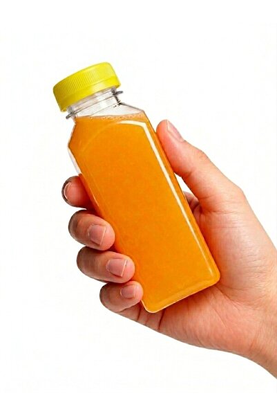 troykar 250 ml Sızdırmaz Kapaklı Kare Detoks ve Meyve Suyu Şişesi, Zemzem Oku...