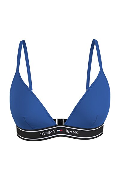 Tommy Hilfiger Womens Logo Underband Triangle Bikini Top M