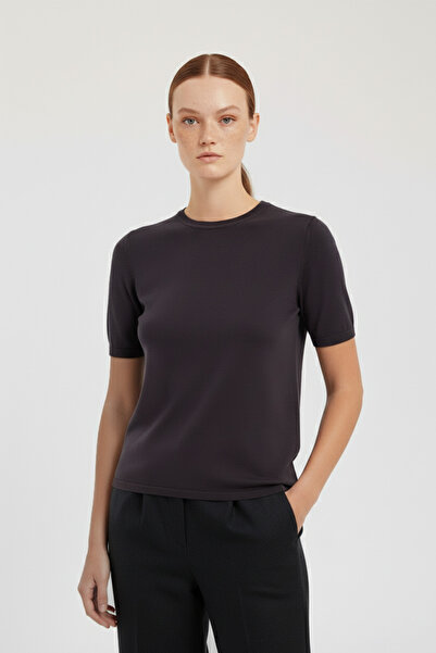 Triko Mısırlı Bitter Coffee Crew Neck Women's T-Shirt