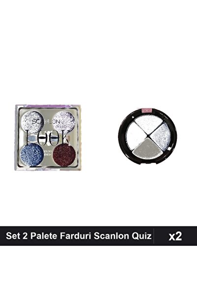 Makeup Set of 2 Eyeshadow Palettes Scanlon No.1 and Quiz 10g No.451, Glitter ...