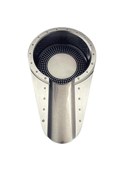 PremiumQuality PQ Gümüş Gunmetal Porselen Tekli Puro Küllüğü - TR7063