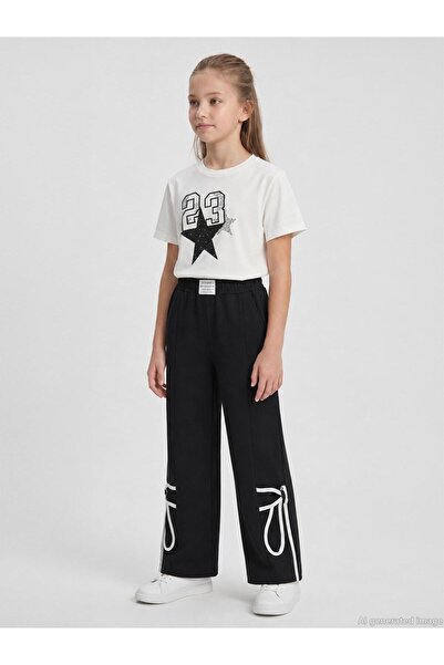 Beneti Girl's 10-14 Years Old Sweatpants - Black