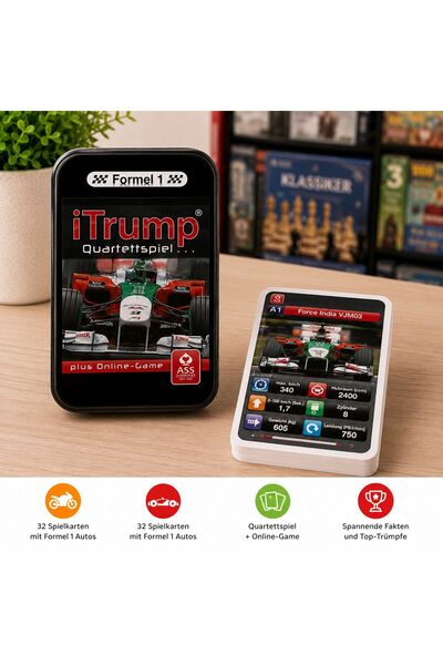 Kids iTrump Formula 1 card game