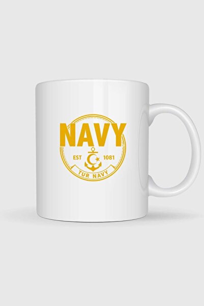Bahriyeli Collection Tur Navy Printed Mug Cup