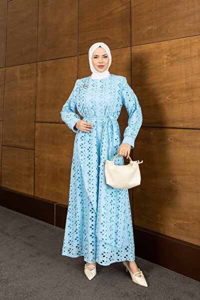 PİNK FLY Brode Tesettür Dress