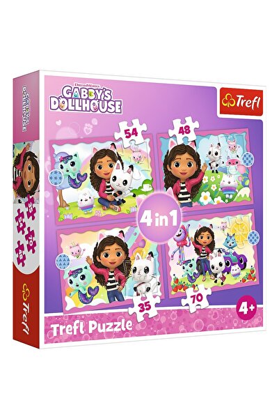 NO BRAND PUZZLE TREFL 4IN1 GABBYS DOLLHOUSE GABBY'S ADVENTURES