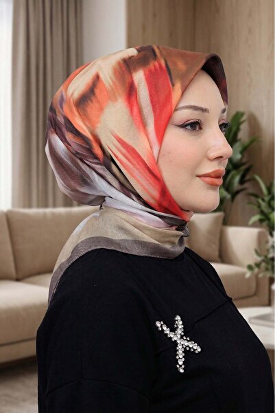 Big ModaEbrar Patterned Soft Scarf - 045