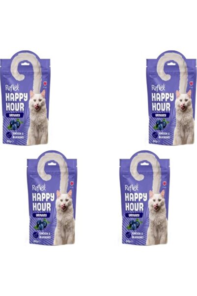 Reflex Happy Hour Idrar Yolu Destekleyici Tavuklu Kedi Ödül Maması 60 gr x 4 ...