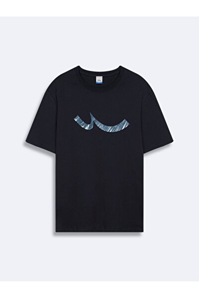 Ltb Logo Printed Navy Blue T-Shirt