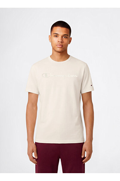 Champion Icons SS Tee Bej Erkek Tişört - 220273-YS084