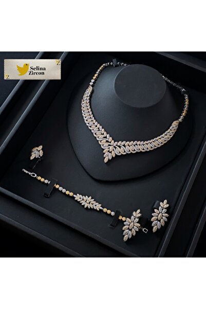 jewelrystore Diamond-Like Zircon Accessories Set with Box