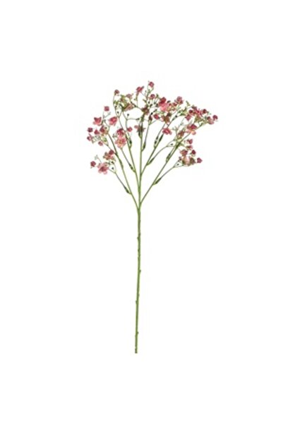 Zumzeria Ramură artificială verde cu flori roz 50cm