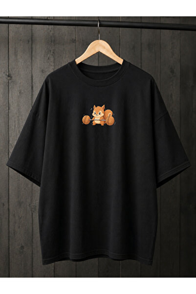 MiniHouse Velika majica sa printom "Squirrel Gym"