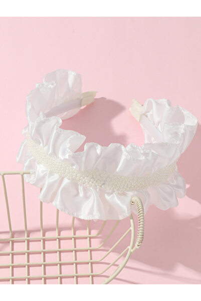 Take Two By Styli White Lace and Pearl Hairband