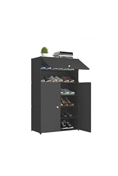 Naimeed Company Dulap de pantofi modular, 3 uși, Naimeed D7917, 32x62x95cm, N...