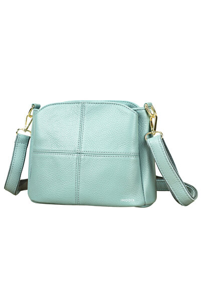 IMODIX Women's Genuine Leather Bag, IMODIX®, Casual, Multiple Compartments, D...