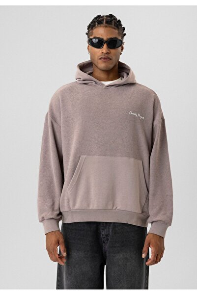 S13 Store Hanorac oversize cu glugă cu buzunar cangur negru