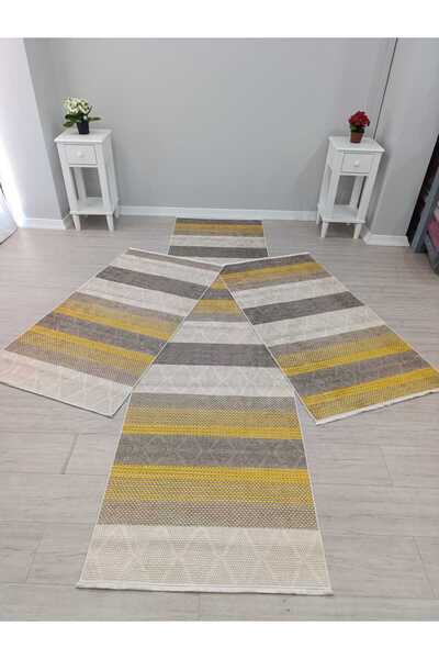 ALLGELSİN Zrh New Season Bedroom Carpet Set 3-Piece Bedroom Carpet Set 2 Piec...