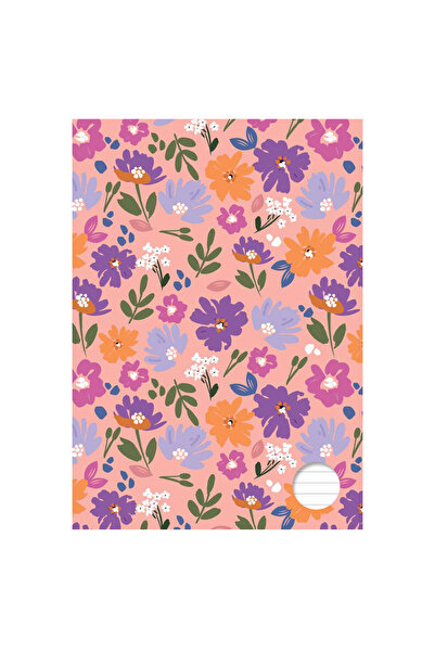 Zumzeria A4 Student Notepad Dictation Colorful Cover with Floral Design - 100...